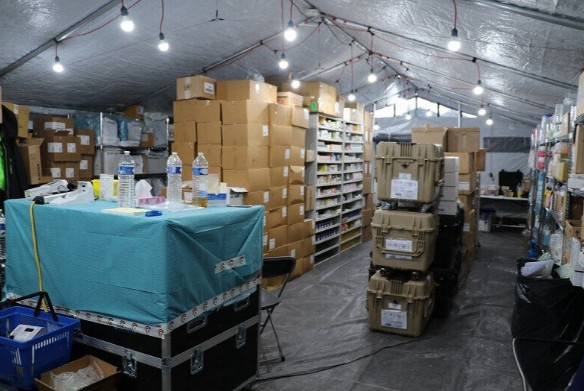 Belçika'nın sahra hastanesi hizmet vermeye devam ediyor...